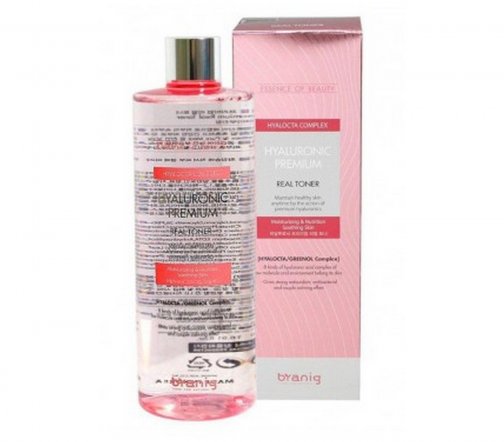 Branig Hyaluronic Premium Тонер с пятью видами гиалуроновой кислоты 500мл