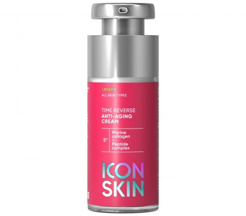 Icon Skin Крем омолаживающий для лица с коллагеном и пептидами 5% Time Reverse 50мл