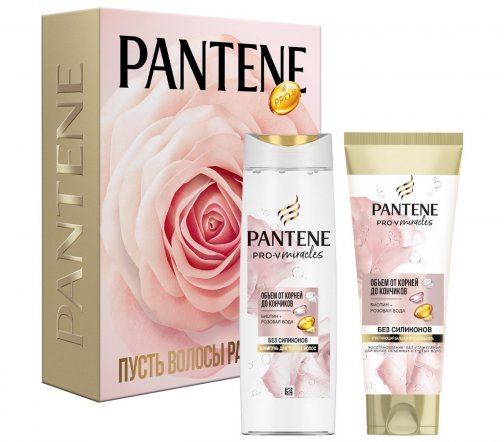 Pantene Pro-V Miracles Набор Пусть волосы расцветают Шампунь Объем от корней 300мл+Бальзам-ополаскив