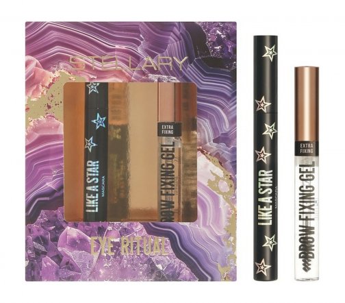 Stellary Набор Eye Ritual Тушь с эффектом объема Like Star 01+Гель для бровей Brow Fixing