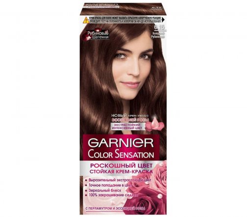 Garnier Color Sensation Роскошь цвета Крем-краска для волос 6.15 Холодный рубиновый