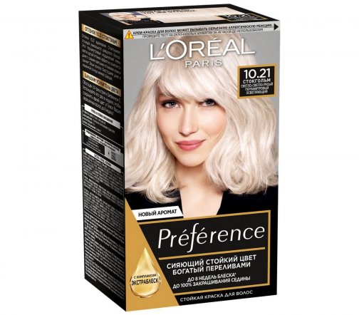 L'Oreal Paris Preference Краска для волос 10.21