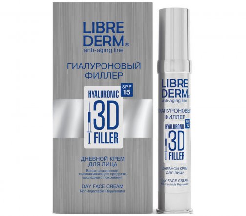 Librederm Гиалуроновый Филлер 3D Крем дневной для лица SPF15 30мл
