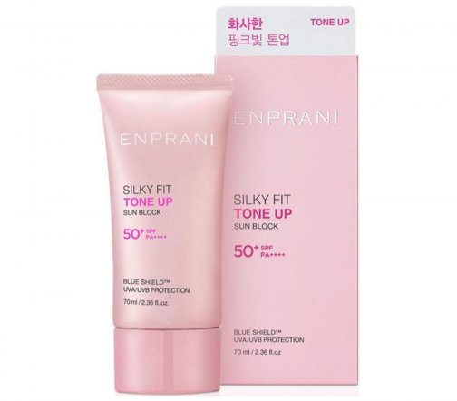 Enprani Silky Fit Tone Up SPF50 Крем солнцезащитный тонизирующий для лица 70мл
