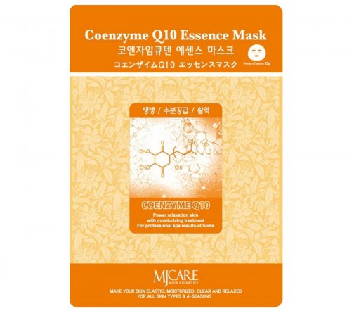 Mijin Essence Маска тканевая для лица Coenzyme Q10 23гр