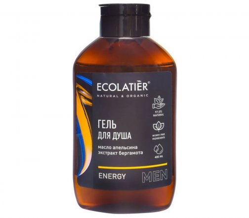 Ecolatier Men Гель для душа Energy 400мл