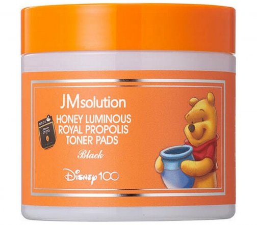 JMSolution Disney Тонер-пэды для лица с экстрактом прополиса Honey Luminous 70шт