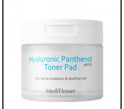 Medi Flower Pad Toner Hyaluronic Panthenol Ph5.5 Тонер пэды для лица с гиалуроновой кислотой и панте