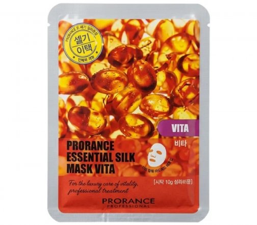 Prorance Essential Silk Маска тканевая шелковая отбеливающая с витамином 25мл