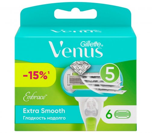 Gillette Venus Embrace Extra Smooth Кассета сменная 6шт