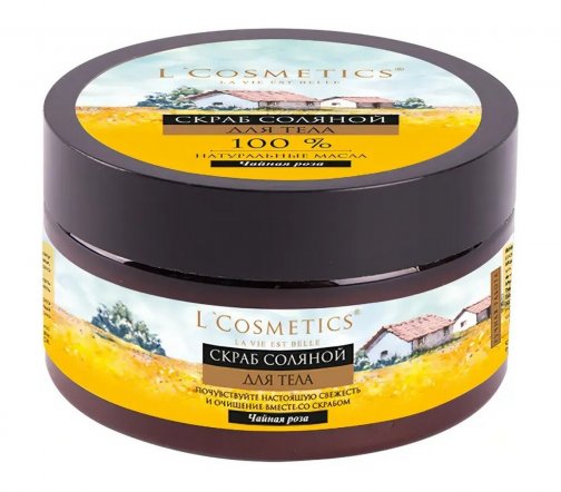 L'Cosmetics La Vie Est Belle Скраб соляной для тела Чайная роза 250гр