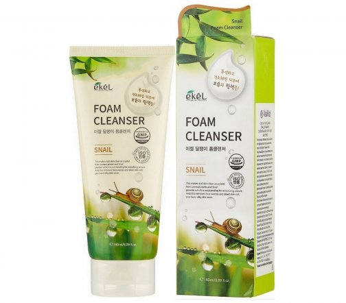 Ekel Foam Cleanser Пенка для умывания с муцином улитки 180мл