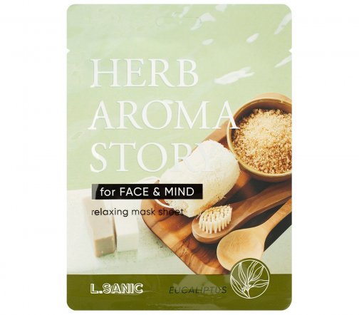 L.Sanic Herb Aroma Story Маска тканевая с экстрактом эвкалипта и эффектом ароматерапии 25мл