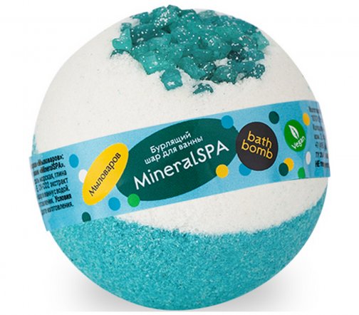 Мыловаров Шар бурлящий для ванны Mineral SPA 125гр