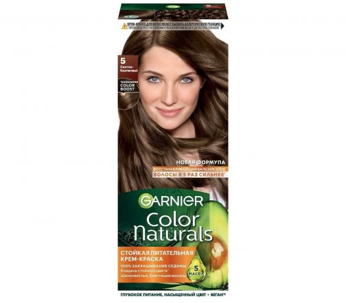 Garnier Color Naturals Крем-краска для волос 5 Светло-каштановый