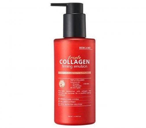 Bergamo Triple Collagen Эмульсия укрепляющая для лица с тройным коллагеном 200мл