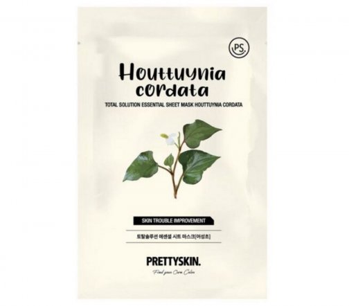 Pretty Skin Маска тканевая Houttuynia Cordata 23гр