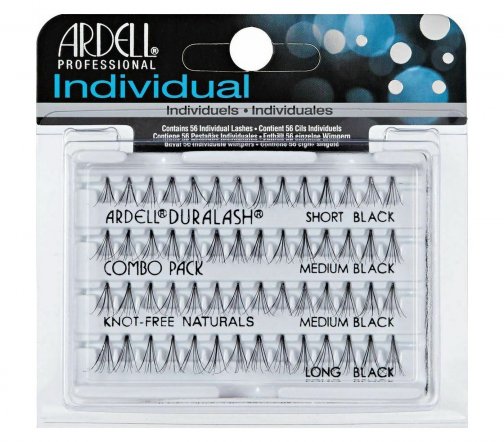 Ardell Individual Duralash Naturals Combo Pack Black Пучки ресниц безузелковые набор черный