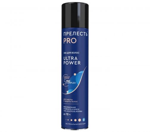 Прелесть Professional Лак для волос Ultra Power Экстремальная фиксация 300мл