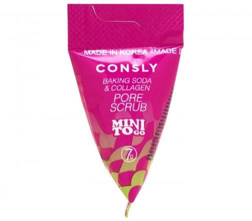 Consly Mini To Go Скраб для лица с содой и коллагеном 7гр