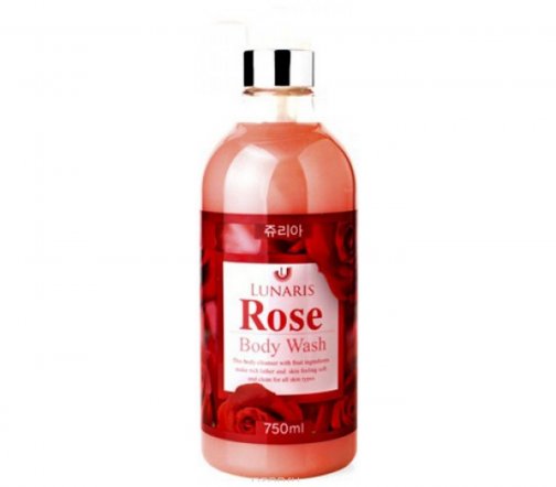 Lunaris Rose Гель для душа с чувственным ароматом розы 750мл
