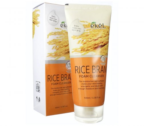 Ekel Пенка для умывания лица Rice Brain 100мл
