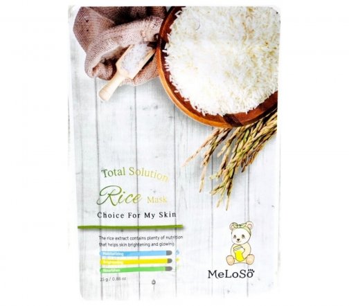 Meloso Total Solution Маска тканевая для лица Рис 25гр
