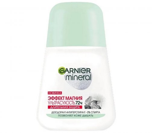 Garnier Body Mineral Дезодорант-антиперспирант ролик Эффект магния Ультрасухость 72ч 50мл