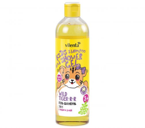 Vilenta Гель-шампунь детский 2в1 Wild Tiger-R-R Мед и Дыня 400мл