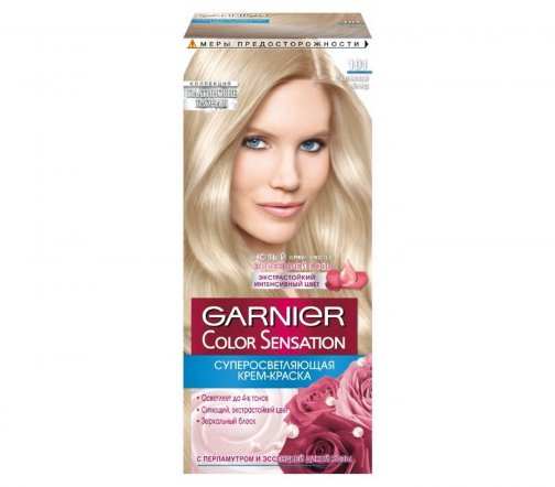 Garnier Color Sensation Роскошь цвета Крем-краска для волос 101 Платиновый блонд