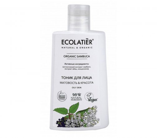 Ecolatier Organic Sambuca Тоник для лица Матовость и красота 250мл