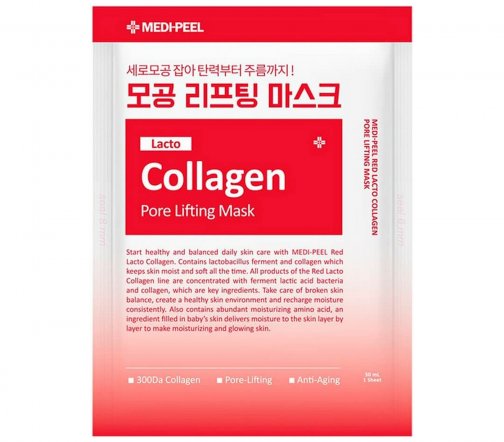 Medi-Peel Red Lacto Collagen Маска-лифтинг тканевая для сужения пор с коллагеном 30мл