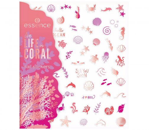 Essence Стикеры для ногтей Live Life In Coral 01