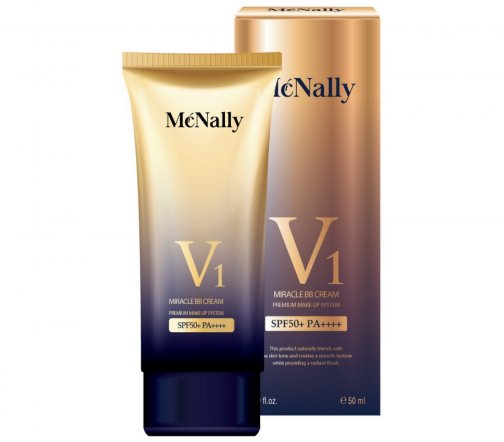 McNally V1 Miracle ВВ-крем увлажняющий для лица с коллагеном SPF50+ 50мл