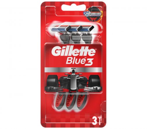 Gillette Men Blue 3 Nitro Red Станок одноразовый 3шт