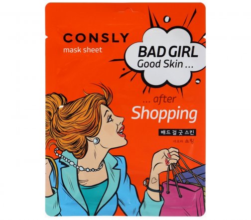 Consly Bad Girl Маска тканевая После активного шопинга 23мл