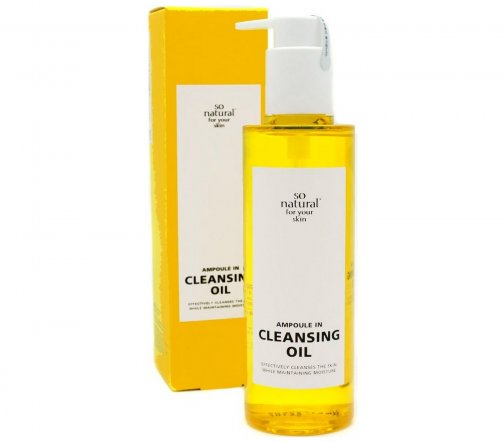 So Natural Ampoule In Cleansing Oil Масло гидрофильное ампульное для глубокого очищения 200мл