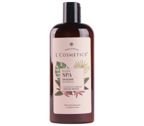 L'Cosmetics Home Spa Бальзам для волос Кокос и авокадо 250мл