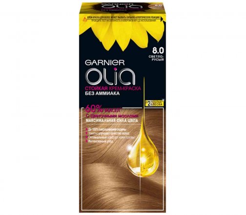 Garnier Olia Крем-краска для волос 8.0 Светло-русый