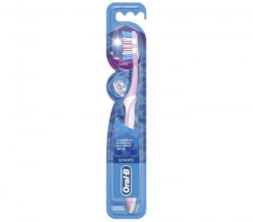 Oral-B 3D White Щетка зубная блеск средней жесткости