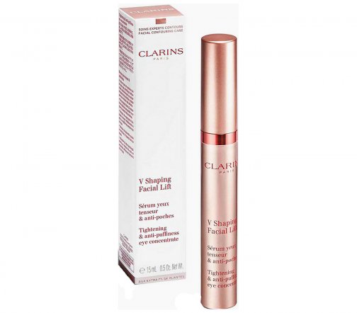 Clarins Shaping Сыворотка для кожи вокруг глаз способствующая сокращению отеков V Facial Lift 15мл