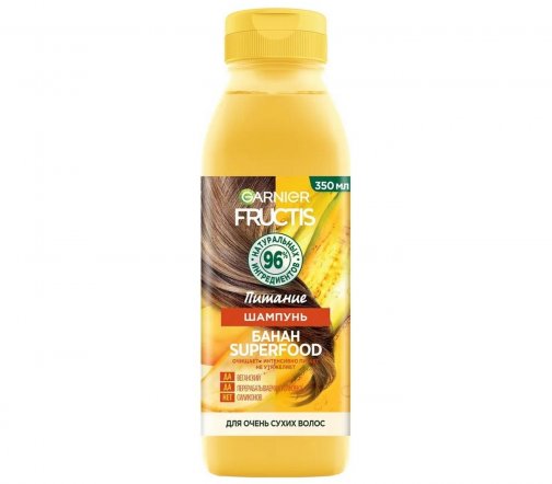 Garnier Fructis Superfood Шампунь для очень сухих волос Питание Банан 350мл