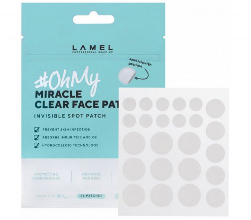 Lamel Professional Патчи для лица против акне Oh My Miracle 24шт