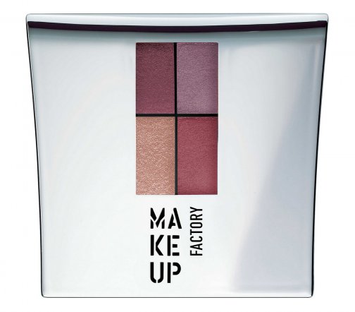 Make Up Factory Тени четырехцветные для век Eye Colors 51 Оттенки бургунди