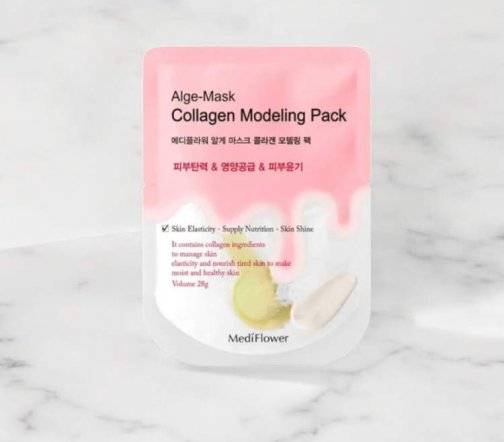 Medi Flower Modeling Pack Alge-Mask Collagen Маска для лица альгинатная моделирующаяn с коллагеном 2