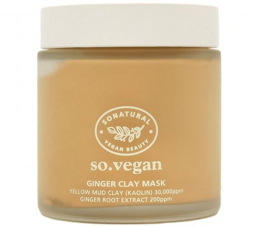 So Natural So Vegan Ginger Clay Маска глиняная для лица с экстрактом имбиря 110мл