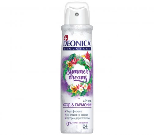 Deonica Дезодорант-спрей Summer Dreams Уход&Гармония 150мл