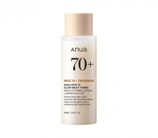Anua Toner Glow Milky Rice 70+ Тонер молочный для сияния кожи лица с рисом