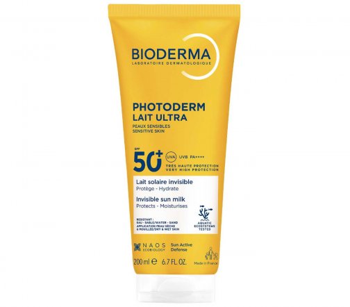 Bioderma Photoderm (Фотодерм) Молочко солнцезащитное SPF50+ для чувствительной кожи 200мл