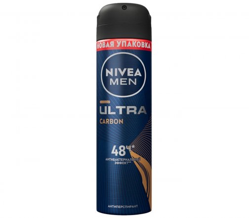 Nivea Men Дезодорант-антиперспирант спрей Ultra Carbon 150мл